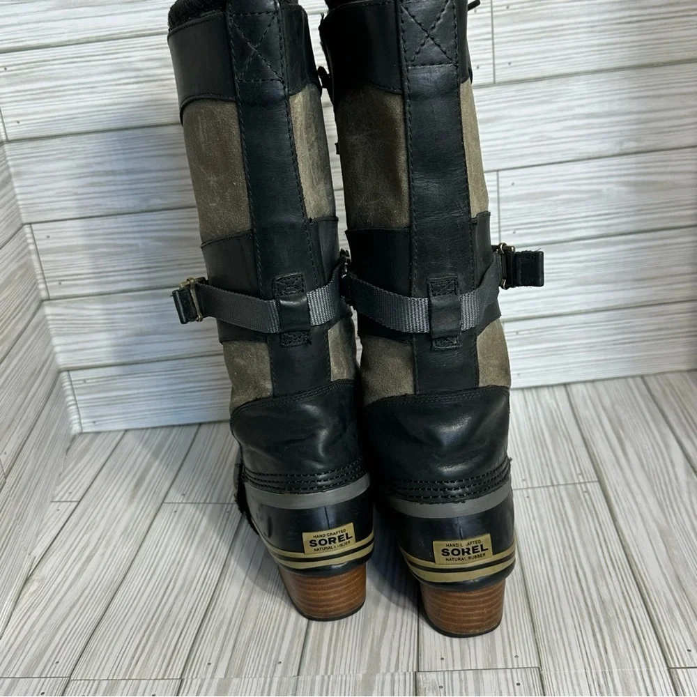 Sorel Conquest Carly Boots Womens Leather Waterproof Tall boots